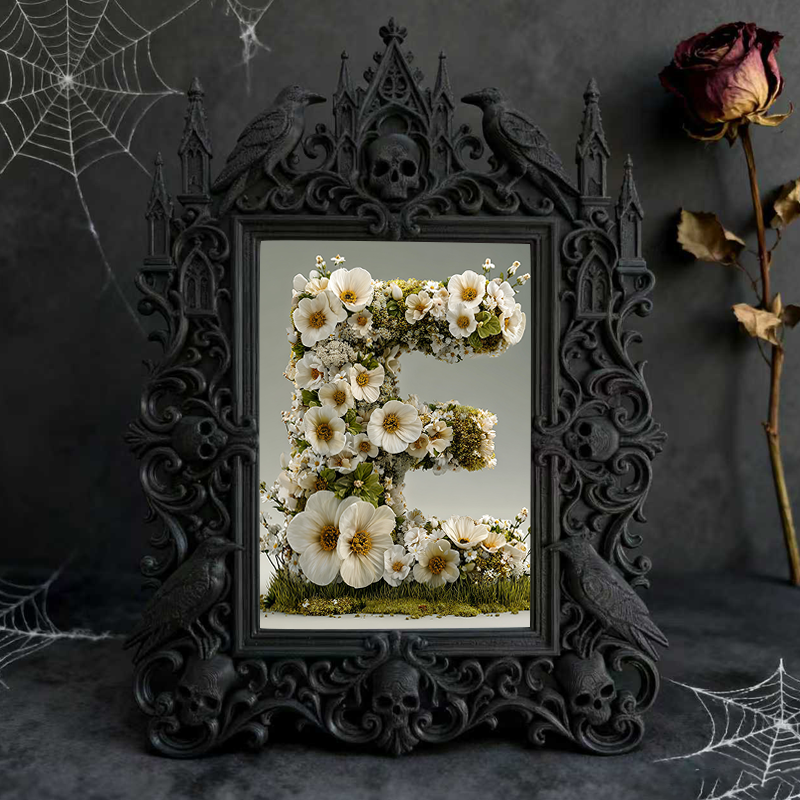 Exclusive-release Gothic Dark-style Photo Frame | Occult Astrology Zodiac Party Decor, Photo Ornament, Wall-mountable & Tabletop, Collectibl