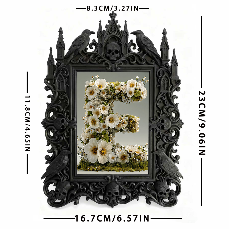 Exclusive-release Gothic Dark-style Photo Frame | Occult Astrology Zodiac Party Decor, Photo Ornament, Wall-mountable & Tabletop, Collectibl
