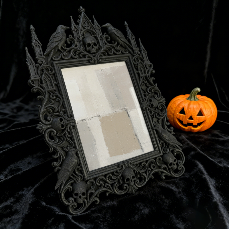 Reel-trending Gothic Dark-style Photo Frame | Paranormal Podcast Listener Meetup Decor, Photo Ornament, Wall-mountable & Tabletop, High-glos