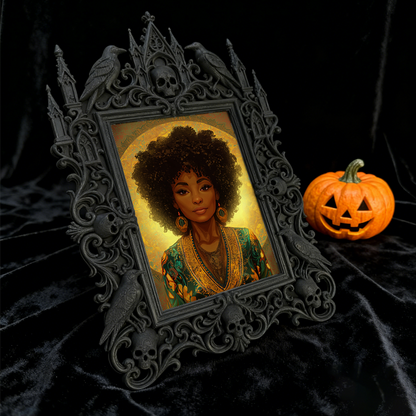 Shop-top-pick Gothic Dark-style Photo Frame | Vampire-themed Bedroom Nightstand Decor, Photo Ornament, Wall-mountable & Tabletop, Lightweigh