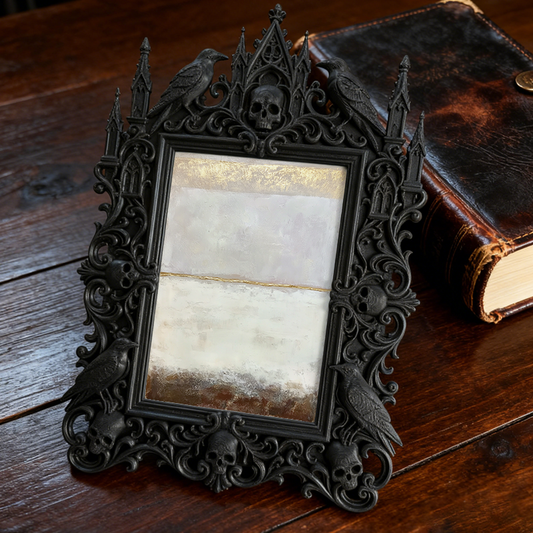 Trend-alert Gothic Dark-style Photo Frame | Dark Academia Study Table Decor, Photo Ornament, Wall/Table Dual-use, Eco-friendly Frame