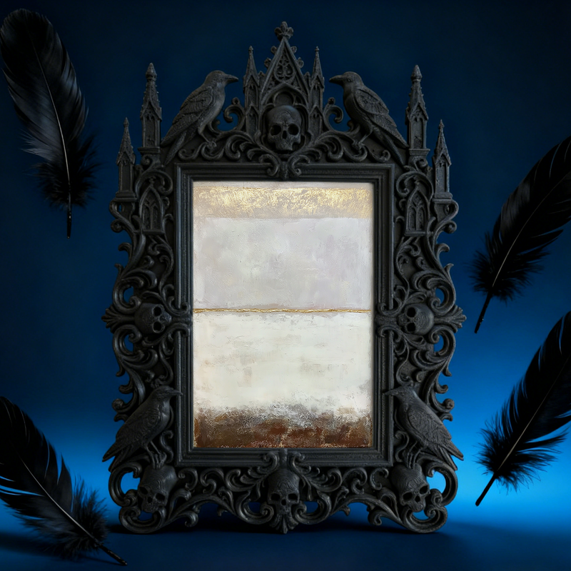 Trend-alert Gothic Dark-style Photo Frame | Dark Academia Study Table Decor, Photo Ornament, Wall/Table Dual-use, Eco-friendly Frame