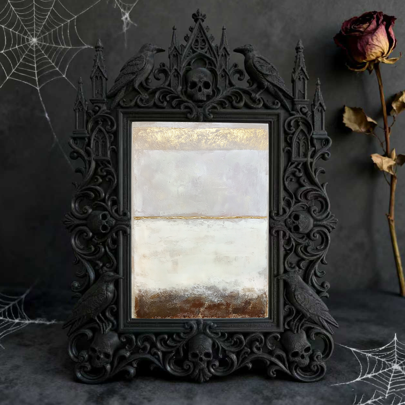 Trend-alert Gothic Dark-style Photo Frame | Dark Academia Study Table Decor, Photo Ornament, Wall/Table Dual-use, Eco-friendly Frame