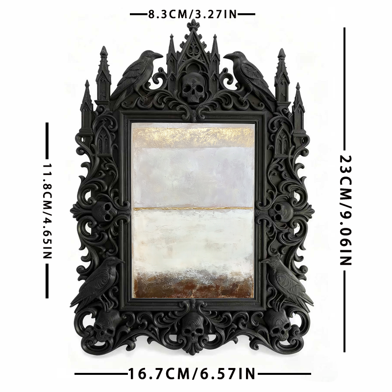 Trend-alert Gothic Dark-style Photo Frame | Dark Academia Study Table Decor, Photo Ornament, Wall/Table Dual-use, Eco-friendly Frame
