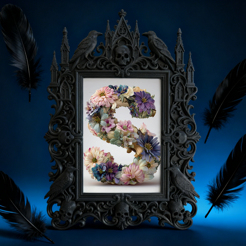 Must-snag Gothic Dark-style Photo Frame | Gothic Balcony Railing Decor, Photo Ornament, Wall-mountable & Tabletop, Slim Frame