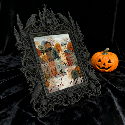 Exclusive-stock-pick Gothic Dark-style Photo Frame | Occult Home Yoga Corner Decor, Photo Ornament, Wall-mountable & Tabletop, Collectible F