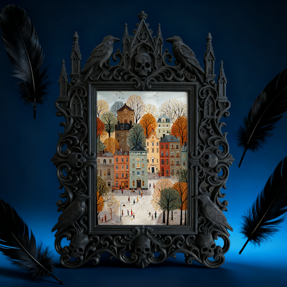 Exclusive-stock-pick Gothic Dark-style Photo Frame | Occult Home Yoga Corner Decor, Photo Ornament, Wall-mountable & Tabletop, Collectible F