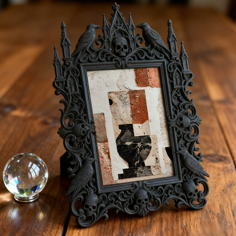 Hard-to-get Gothic Dark-style Photo Frame | Vampire LARP Themed Playroom Decor, Photo Ornament, Wall/Table Dual-use, Artistic Frame