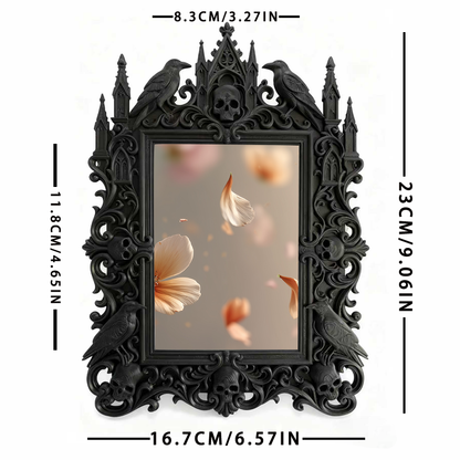 Customer-favorite Gothic Dark-style Photo Frame | Dark Academia Wax Seal Stamp Carving Shop Decor, Photo Ornament, Wall/Table Dual-use, Dura