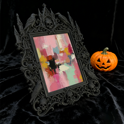 Shop-best-seller Gothic Dark-style Photo Frame | Vampire-themed Board Game Rental Shop Decor, Photo Ornament, Wall-mountable & Tabletop, Lig