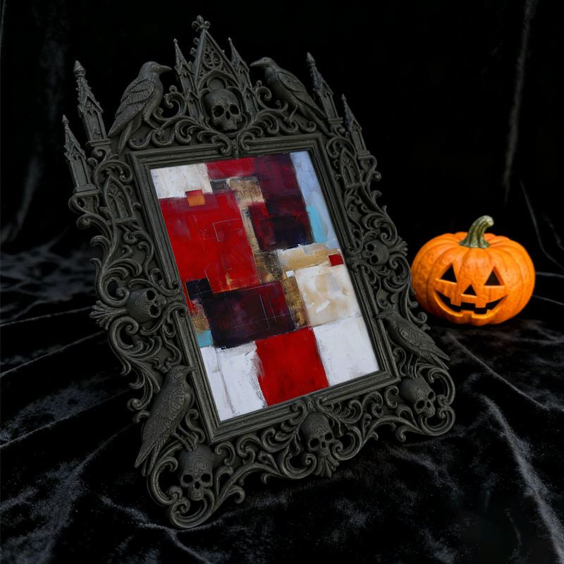 Insta-viral Gothic Dark-style Photo Frame | Gothic Eyelash Extension Training Studio Decor, Photo Ornament, Wall-mountable & Tabletop, High-