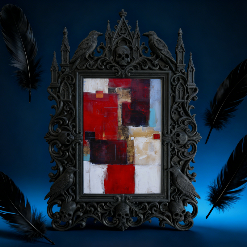 Insta-viral Gothic Dark-style Photo Frame | Gothic Eyelash Extension Training Studio Decor, Photo Ornament, Wall-mountable & Tabletop, High-