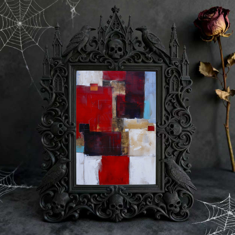 Insta-viral Gothic Dark-style Photo Frame | Gothic Eyelash Extension Training Studio Decor, Photo Ornament, Wall-mountable & Tabletop, High-