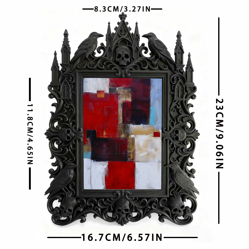 Insta-viral Gothic Dark-style Photo Frame | Gothic Eyelash Extension Training Studio Decor, Photo Ornament, Wall-mountable & Tabletop, High-
