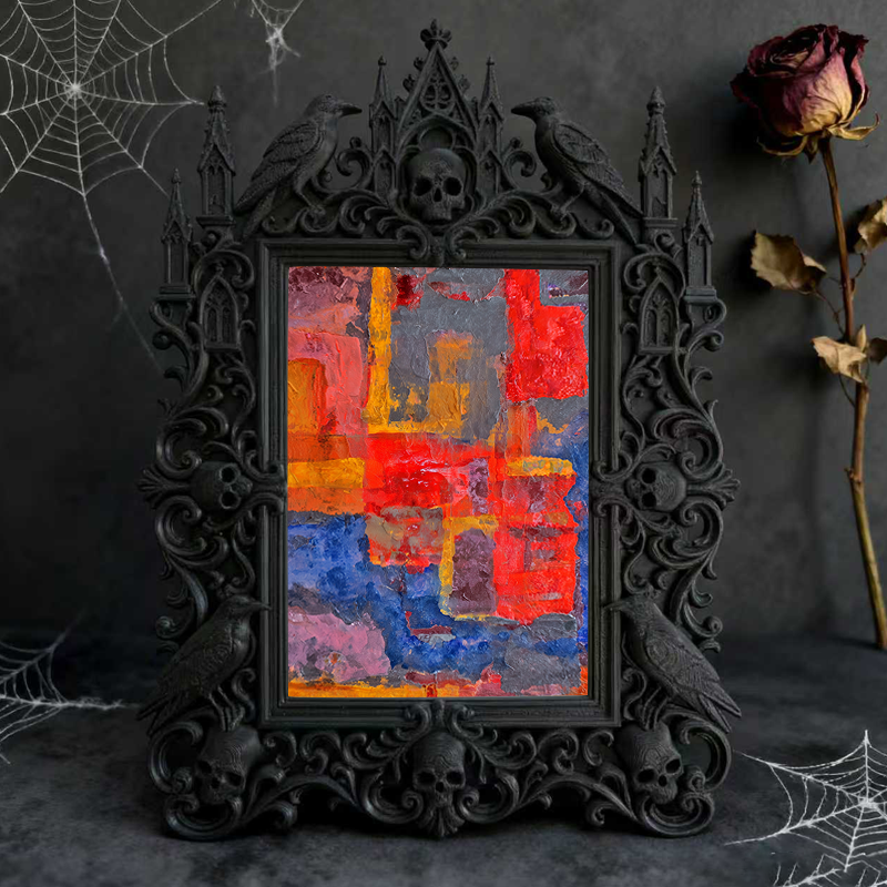 Must-own-now Gothic Dark-style Photo Frame | Gothic Themed Bridal Shower Gift Table Decor, Photo Ornament, Wall/Table Dual-use, Eco-friendly