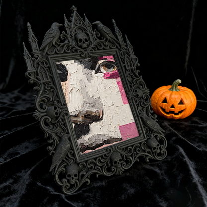 Limited-drop Gothic Dark-style Photo Frame | Werewolf Themed Mountain Hiking Meetup Decor, Photo Ornament, Dual-use Display, Sturdy Frame