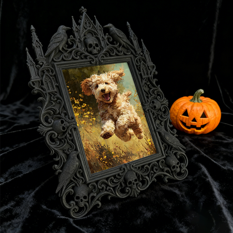 Reel-trending Gothic Dark-style Photo Frame | Paranormal Investigation Equipment Exhibition Decor, Photo Ornament, Wall-mountable & Tabletop