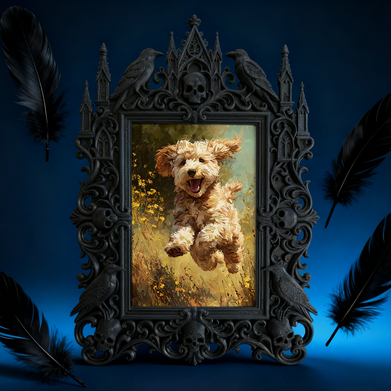 Reel-trending Gothic Dark-style Photo Frame | Paranormal Investigation Equipment Exhibition Decor, Photo Ornament, Wall-mountable & Tabletop