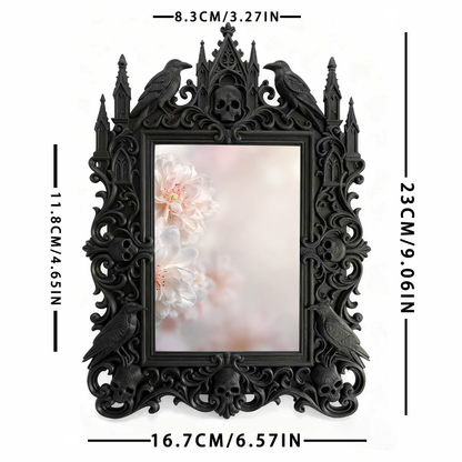 Luxe-rustic-vibe Gothic Dark-style Photo Frame | Gothic Anniversary Camping Trip Decor, Photo Ornament, Wall-mountable & Tabletop, Practical