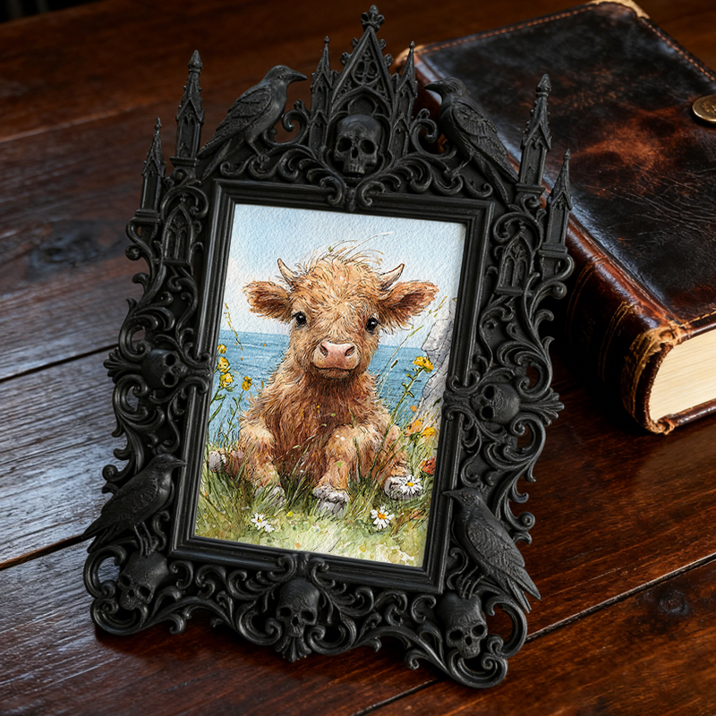 Hard-to-find-pick Gothic Dark-style Photo Frame | Vampire Cosplay Group Cosplay Parade Decor, Photo Ornament, Wall/Table Dual-use, Artistic 