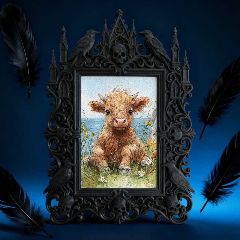 Hard-to-find-pick Gothic Dark-style Photo Frame | Vampire Cosplay Group Cosplay Parade Decor, Photo Ornament, Wall/Table Dual-use, Artistic 