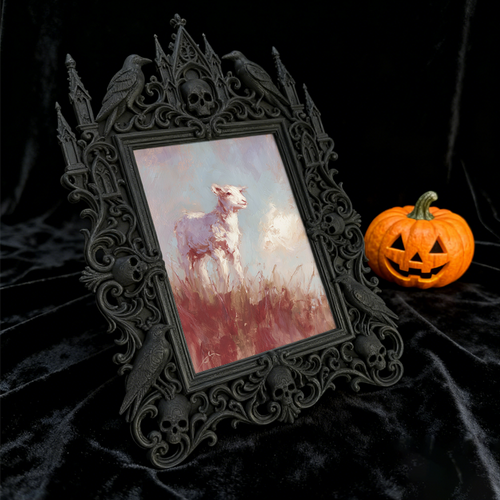 Rare-edition-pick Gothic Dark-style Photo Frame | Gothic Balcony Hanging Chair Side Decor, Photo Ornament, Wall/Table Dual-use, Rustic Frame
