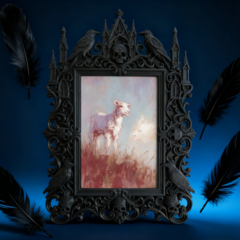 Rare-edition-pick Gothic Dark-style Photo Frame | Gothic Balcony Hanging Chair Side Decor, Photo Ornament, Wall/Table Dual-use, Rustic Frame
