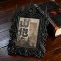 One-of-a-kind-gem Gothic Dark-style Photo Frame | Witchy Kitchen Herb Drying Rack Side Decor, Photo Ornament, Wall-mountable & Tabletop, Por
