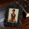 Highly-coveted Gothic Dark-style Photo Frame | Gothic Matte Nail Art Sticker Shop Decor, Photo Ornament, Wall-mountable & Tabletop, Scratch-