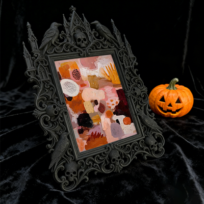 Reel-famous Gothic Dark-style Photo Frame | Gothic Eyelash Glue Remover Shop Decor, Photo Ornament, Wall-mountable & Tabletop, High-gloss Fr