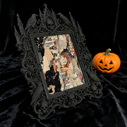 Hard-to-find Gothic Dark-style Photo Frame | Vampire Cosplay Wig Storage Shop Decor, Photo Ornament, Wall/Table Dual-use, Artistic Frame