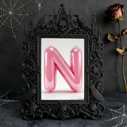 Sturdy-built Gothic Dark-style Photo Frame | Gothic Custom Leather Notebook Shop Decor, Photo Ornament, Dual-use Display, Wear-resistant Fra