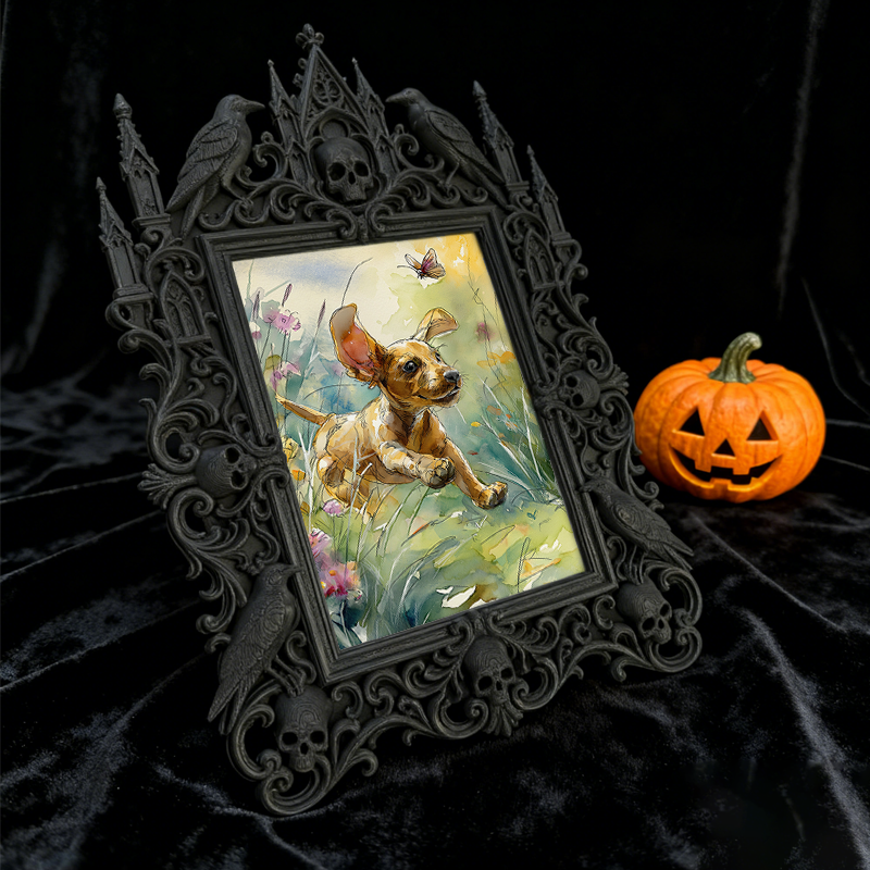 Collector-top-pick Gothic Dark-style Photo Frame | Vintage Horror Movie Lobby Card Shop Decor, Photo Ornament, Wall/Table Dual-use, Display-