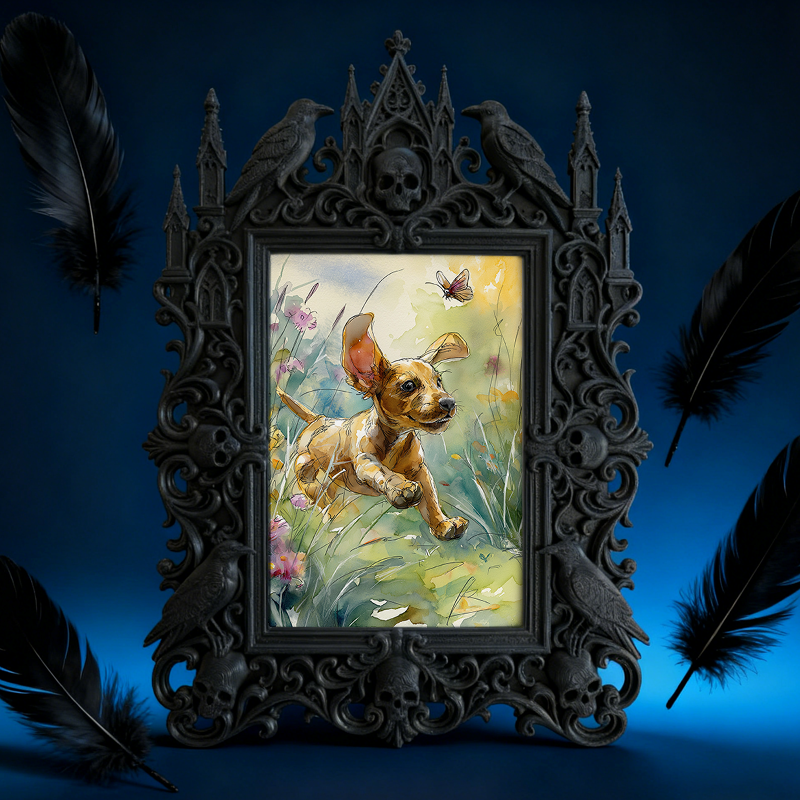 Collector-top-pick Gothic Dark-style Photo Frame | Vintage Horror Movie Lobby Card Shop Decor, Photo Ornament, Wall/Table Dual-use, Display-