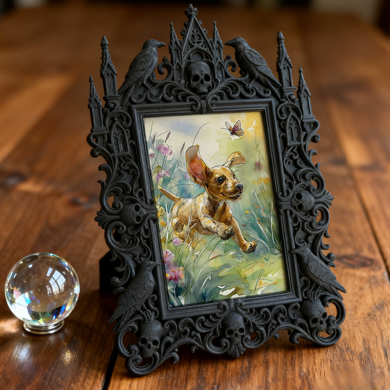 Collector-top-pick Gothic Dark-style Photo Frame | Vintage Horror Movie Lobby Card Shop Decor, Photo Ornament, Wall/Table Dual-use, Display-