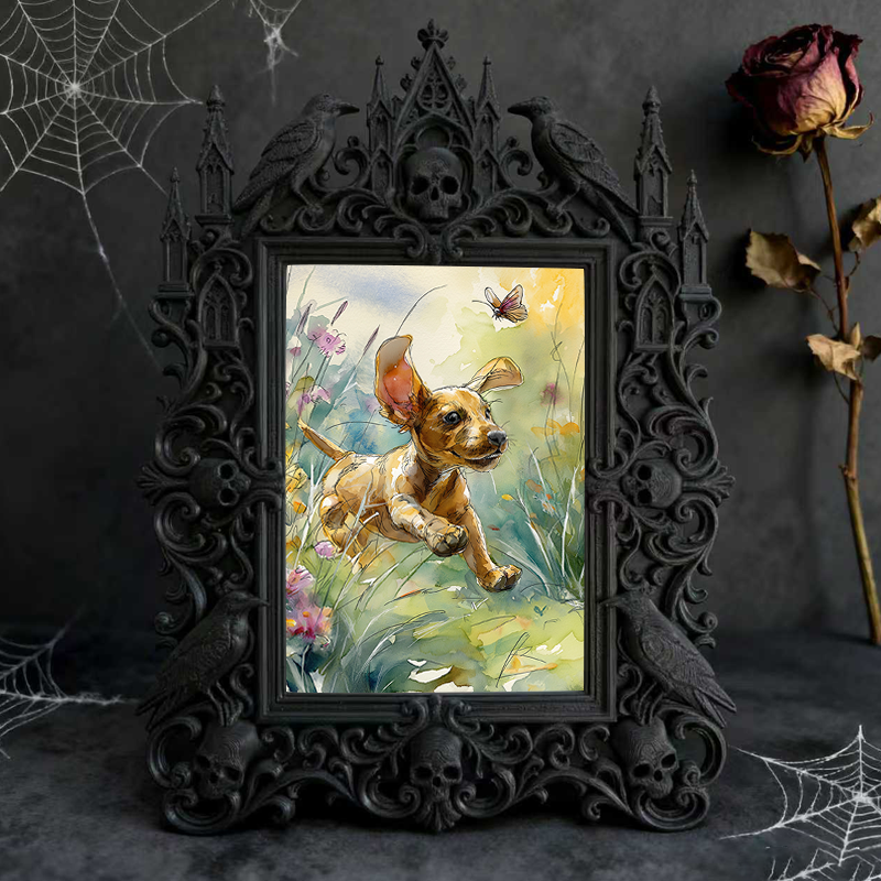 Collector-top-pick Gothic Dark-style Photo Frame | Vintage Horror Movie Lobby Card Shop Decor, Photo Ornament, Wall/Table Dual-use, Display-