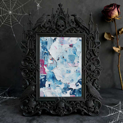 Shop-top-pick Gothic Dark-style Photo Frame | Vampire-themed Bedroom Closet Decor, Photo Ornament, Wall-mountable & Tabletop, Lightweight Fr