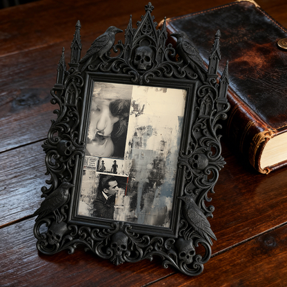 Highly-recommended Gothic Dark-style Photo Frame | Gothic Home Gym Decor, Photo Ornament, Wall-mountable & Tabletop, Scratch-resistant Frame