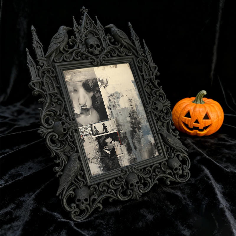 Highly-recommended Gothic Dark-style Photo Frame | Gothic Home Gym Decor, Photo Ornament, Wall-mountable & Tabletop, Scratch-resistant Frame