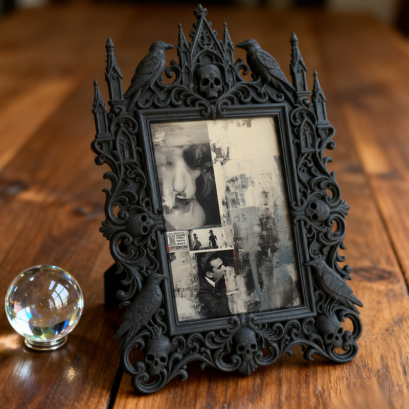 Highly-recommended Gothic Dark-style Photo Frame | Gothic Home Gym Decor, Photo Ornament, Wall-mountable & Tabletop, Scratch-resistant Frame