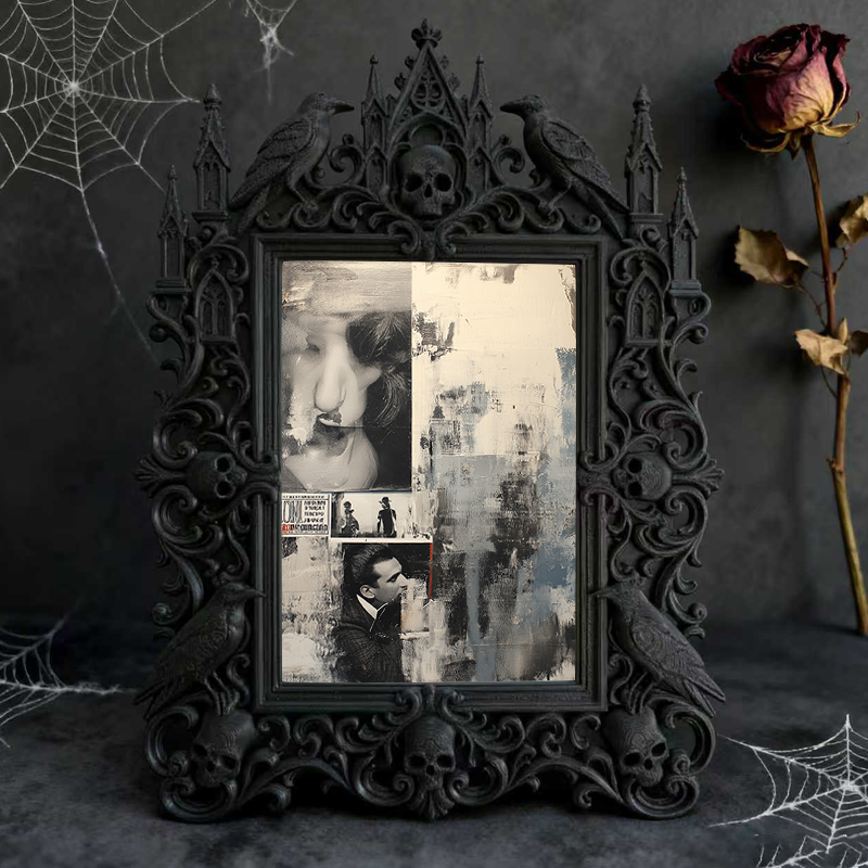 Highly-recommended Gothic Dark-style Photo Frame | Gothic Home Gym Decor, Photo Ornament, Wall-mountable & Tabletop, Scratch-resistant Frame