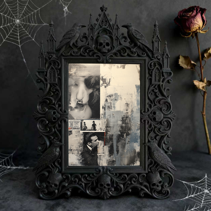 Highly-recommended Gothic Dark-style Photo Frame | Gothic Home Gym Decor, Photo Ornament, Wall-mountable & Tabletop, Scratch-resistant Frame