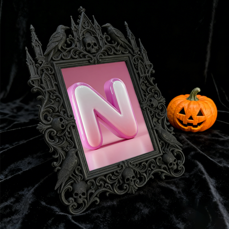 Exclusive-stock-pick Gothic Dark-style Photo Frame | Occult Home Meditation Room Decor, Photo Ornament, Wall-mountable & Tabletop, Collectib