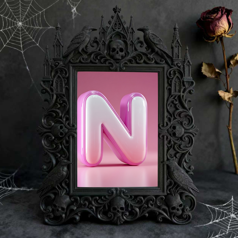 Exclusive-stock-pick Gothic Dark-style Photo Frame | Occult Home Meditation Room Decor, Photo Ornament, Wall-mountable & Tabletop, Collectib