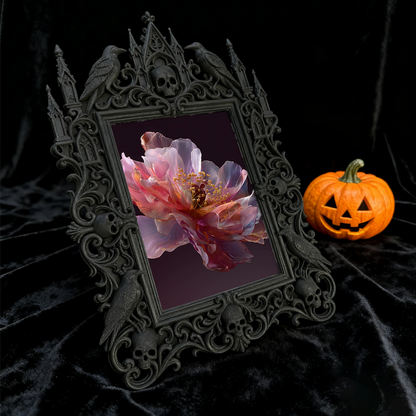 Rare-find Gothic Dark-style Photo Frame | Gothic Garage Storage Shelf Decor, Photo Ornament, Wall/Table Dual-use, Rustic Frame