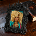 One-of-a-kind-gem Gothic Dark-style Photo Frame | Witchy Kitchen Spice Jar Shelf Decor, Photo Ornament, Wall-mountable & Tabletop, Portable 