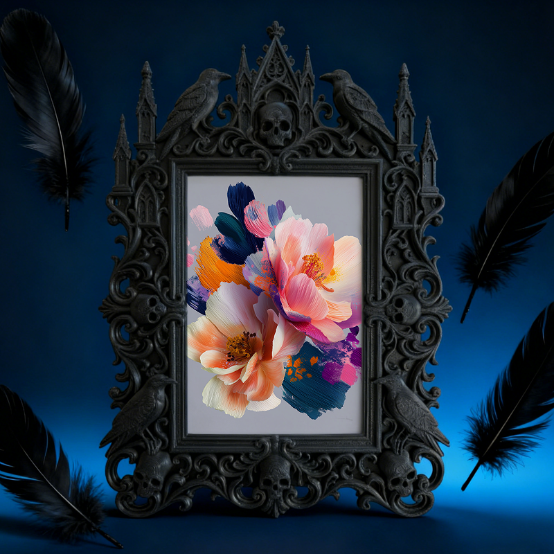 Insta-trending Gothic Dark Frame | Dark Academia Dorm Decor, Durable, Lightweight