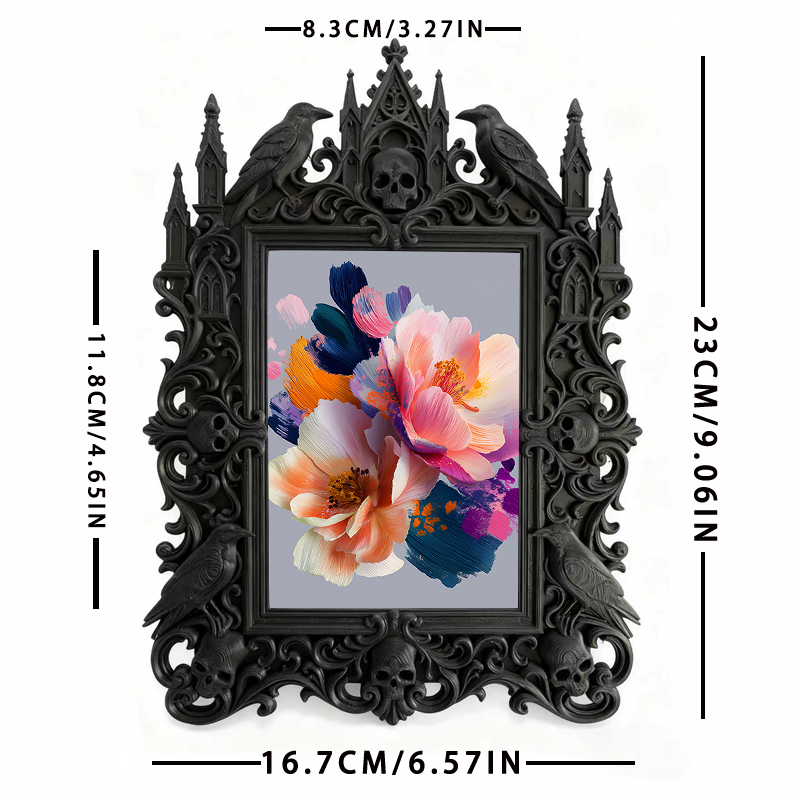 Insta-trending Gothic Dark Frame | Dark Academia Dorm Decor, Durable, Lightweight