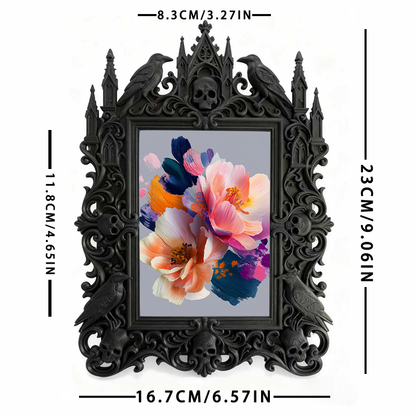 Insta-trending Gothic Dark Frame | Dark Academia Dorm Decor, Durable, Lightweight