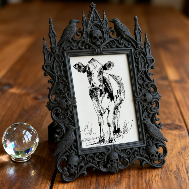 Shop-top-seller Gothic Dark Frame | Vampire Script Kill Room Prop, Retro Plastic